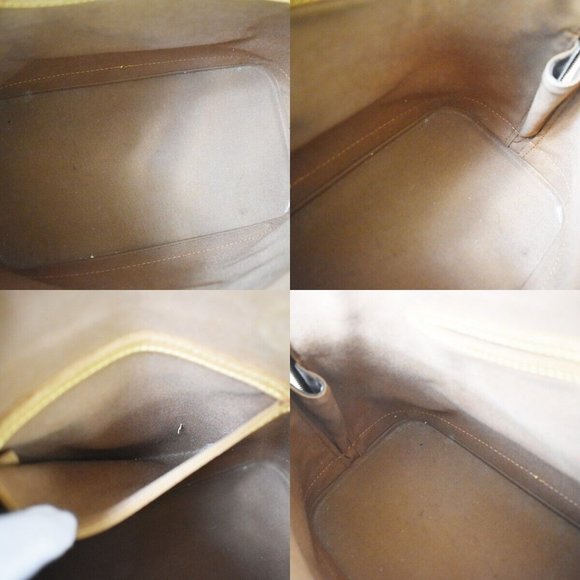 LOUIS VUITTON LV Logo Alma Hand Bag Monogram Leather Brown France M51130 31JF780 - Picture 10 of 10